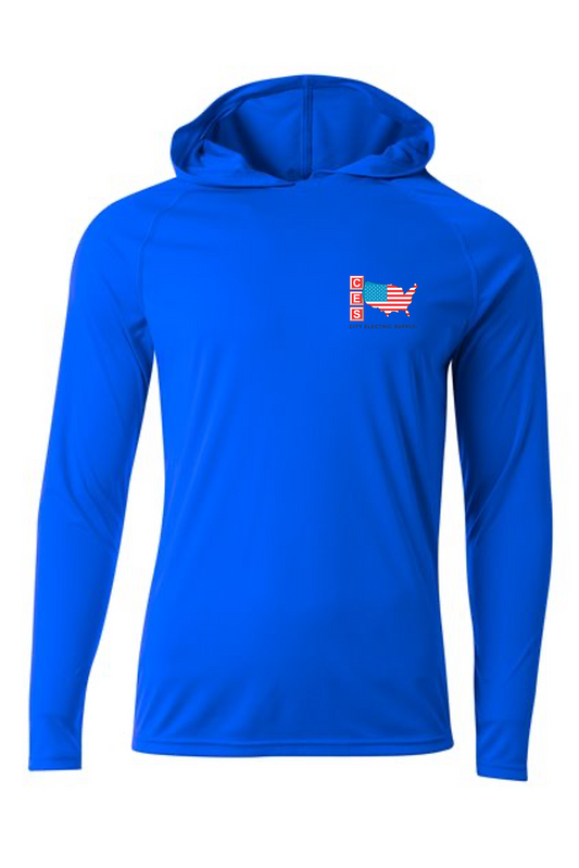 Cooling Performance Long Sleeve Hooded - Independence Day
