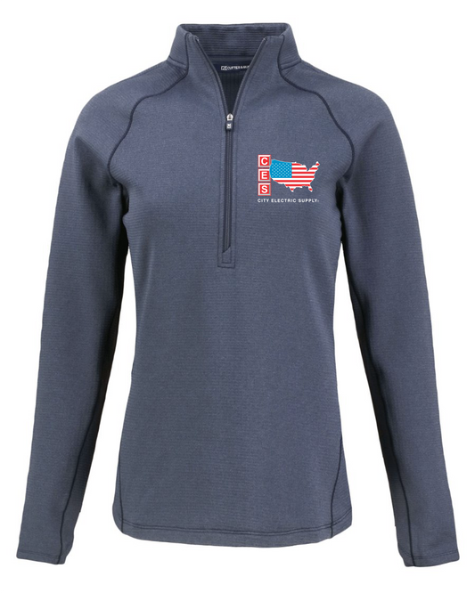 Fleece Recycled Womens Half Zip Pullover