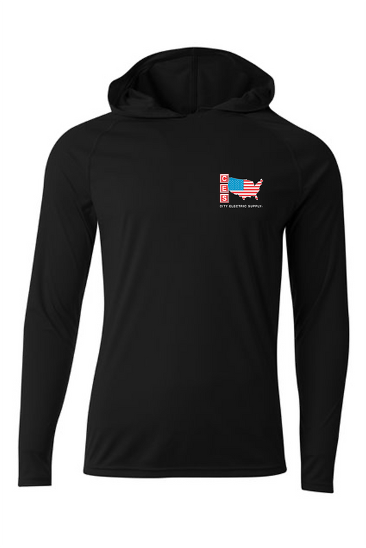 Cooling Performance Long Sleeve Hooded - Memorial Day