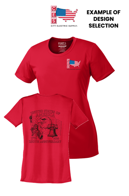Women's Performance Pullover Tee - America 250